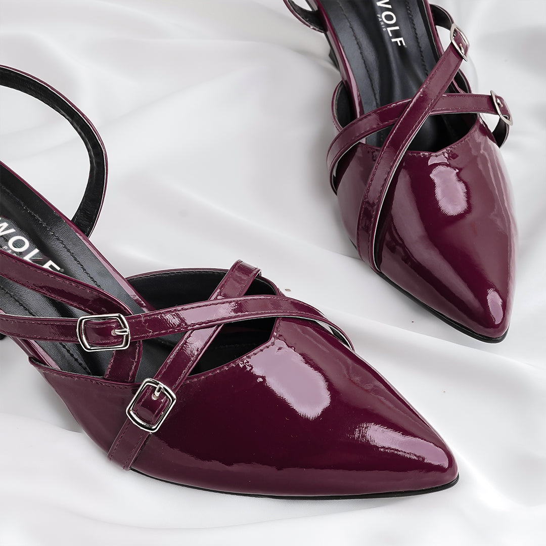 CLARA - HEELS - CHERRY