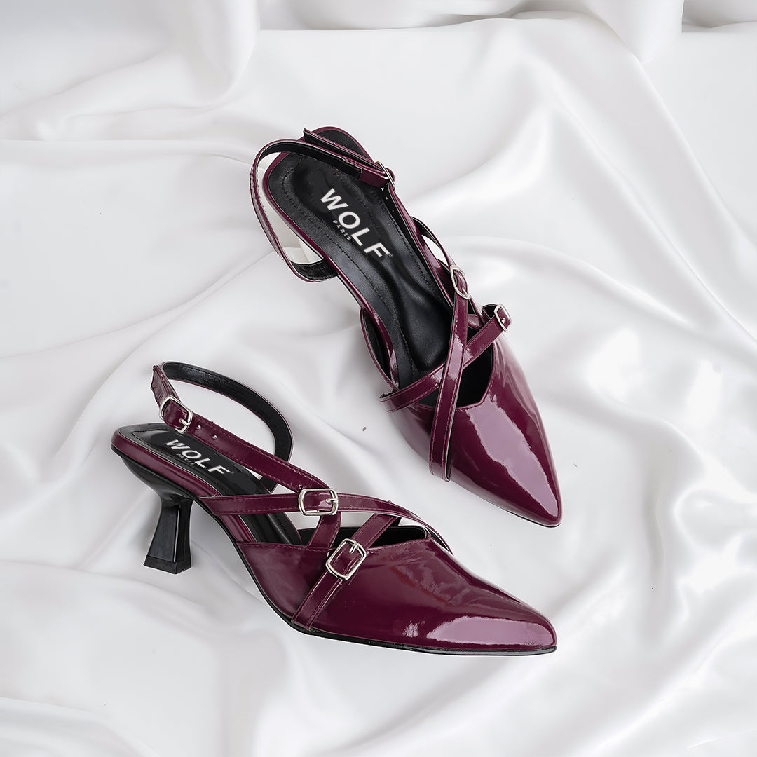CLARA - HEELS - CHERRY