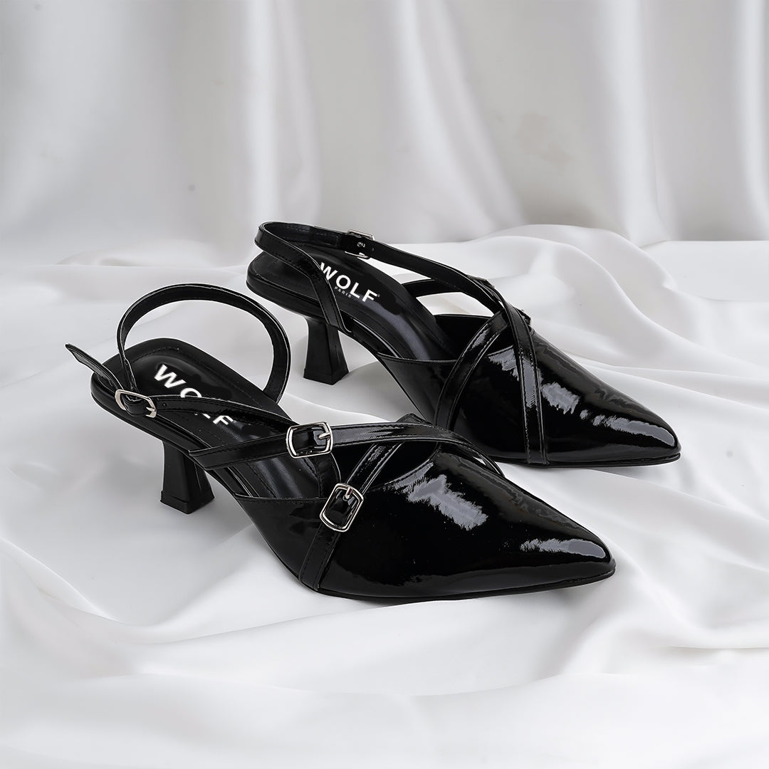CLARA - HEELS - BLACK
